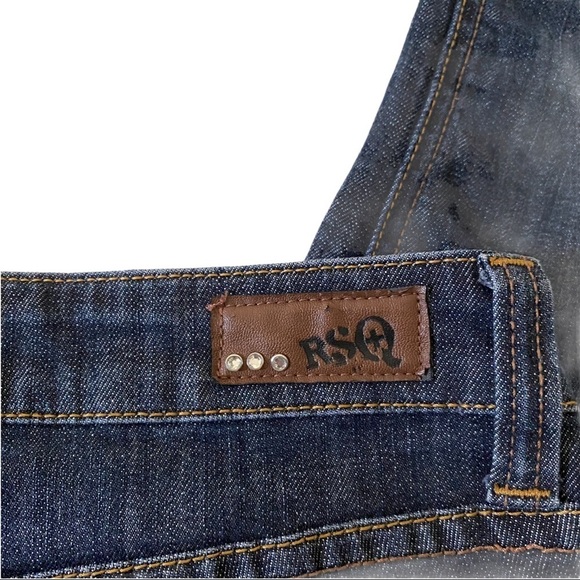 RSQ Paris Skinny Dark Wash Whiskered Jeans 9Rx31 - Picture 8 of 10